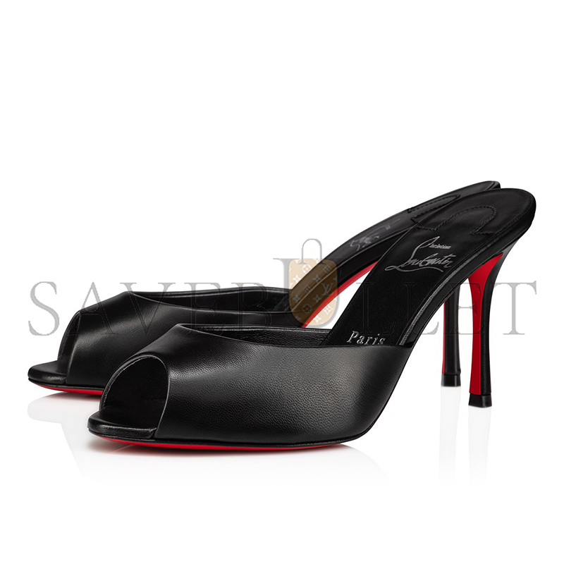 CHRISTIAN LOUBOUTIN ME DOLLY 85 MM MULES-NAPPA LEATHER-BLACK-WOMEN 1230537B439