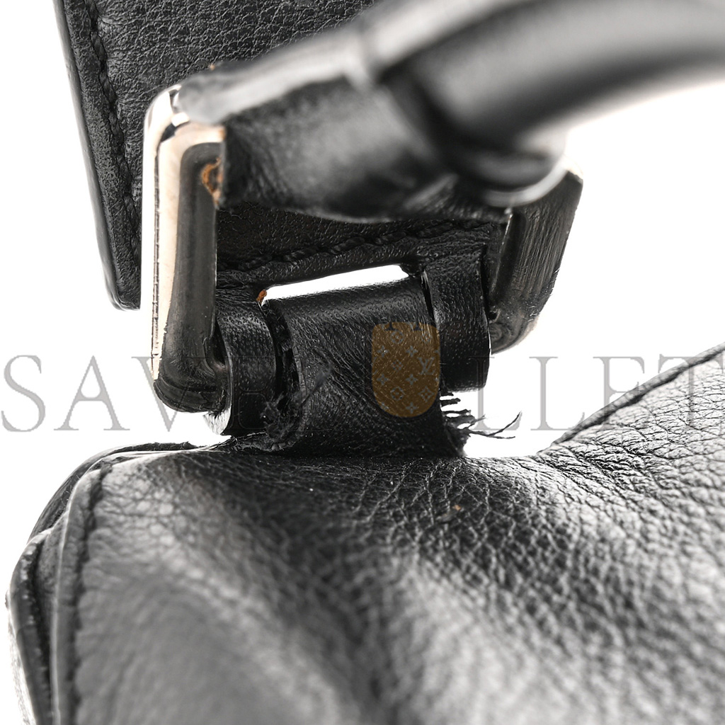 LOEWE CALFSKIN SMALL PUZZLE BAG BLACK (29*16.5*10.5cm)