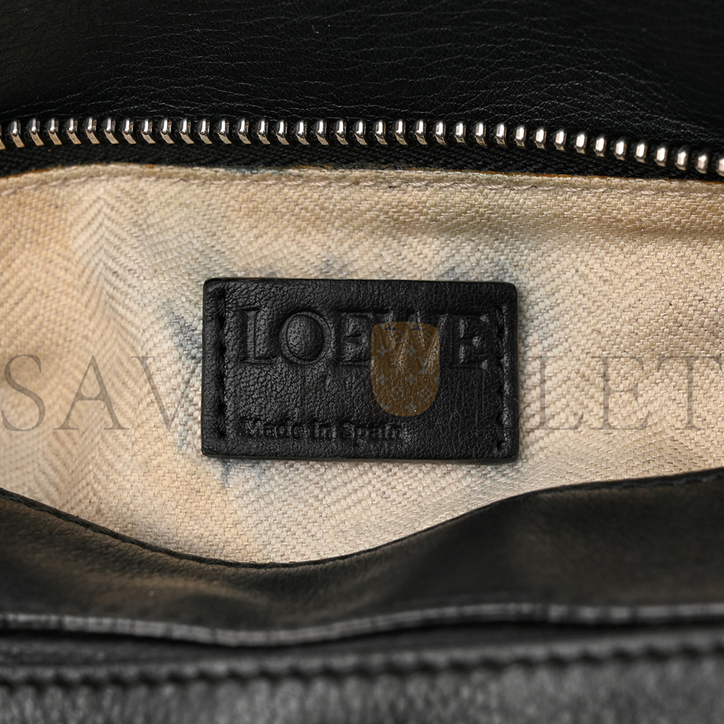 LOEWE CALFSKIN SMALL PUZZLE BAG BLACK (29*16.5*10.5cm)