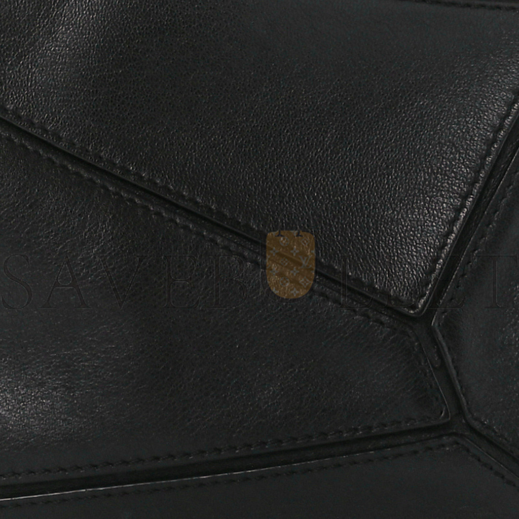 LOEWE CALFSKIN MEDIUM PUZZLE BAG BLACK (29*19.5*14cm)